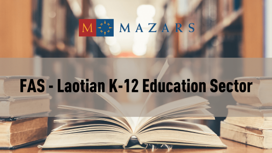 FAS - LAOTIAN K-12 EDUCATION SECTOR