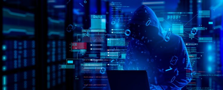 Cybersecurity,Vulnerability,Log4j,And,Hacker,coding,malware,Concept.hooded,Computer,Hacker,In,Cybersecurity
